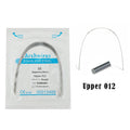 LYuen 10Pcs Stainless Steel Orthodontic Arch Wires – Stainless Steel Round/Rectangular Natural Form Braces Wires, Multiple Sizes Available for Orthodontic Treatment (Upper/Lower)