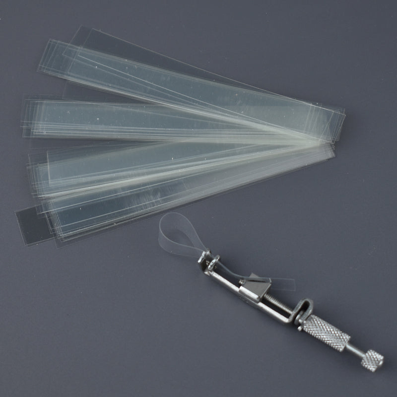 LYuen 100Pcs Polyester Matrix Bands – Dental Matrices for Interdental Spacing, Transparent 0.05mm Thin, Disposable Use Without Retainer (100mm×10mm)