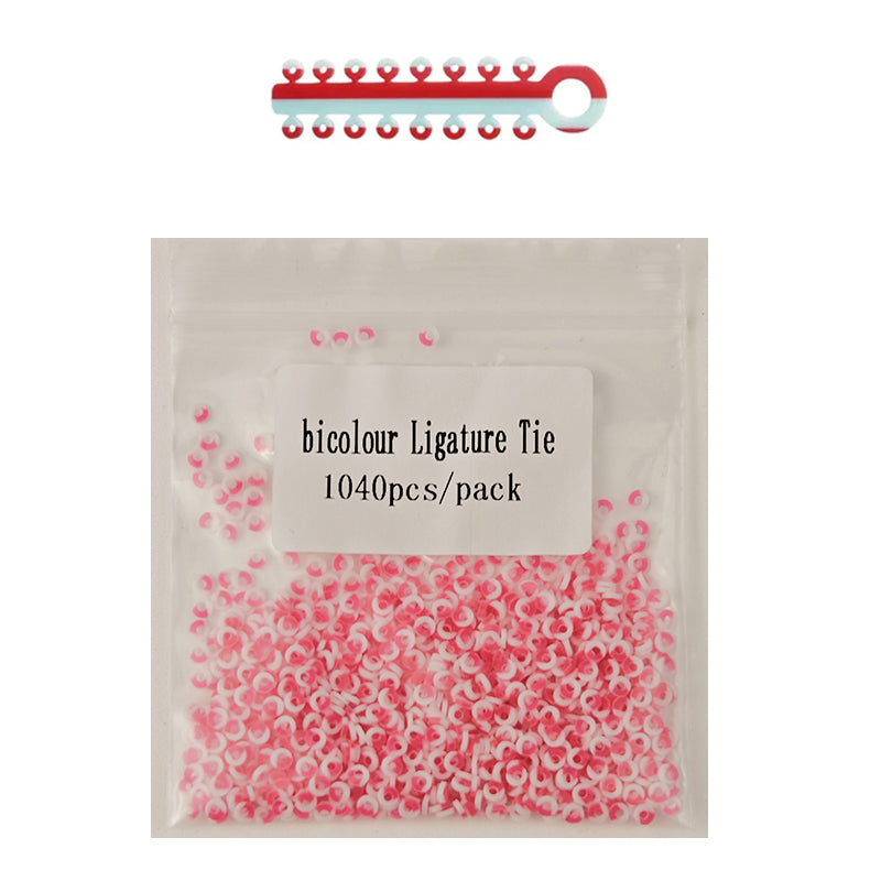 LYuen 1040Pcs Orthodontic Separator Ligature Ties – Elastic Rubber Bands for Brackets Braces, Medical Grade Polyurethane, Gentle Continuous Force (Multi-Color)