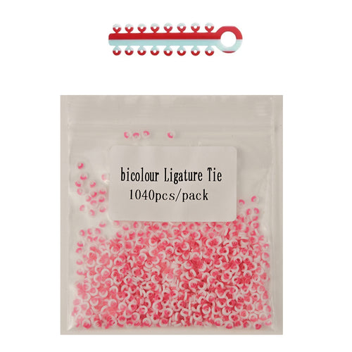 LYuen 1040Pcs Orthodontic Separator Ligature Ties – Elastic Rubber Bands for Brackets Braces, Medical Grade Polyurethane, Gentle Continuous Force (Multi-Color)