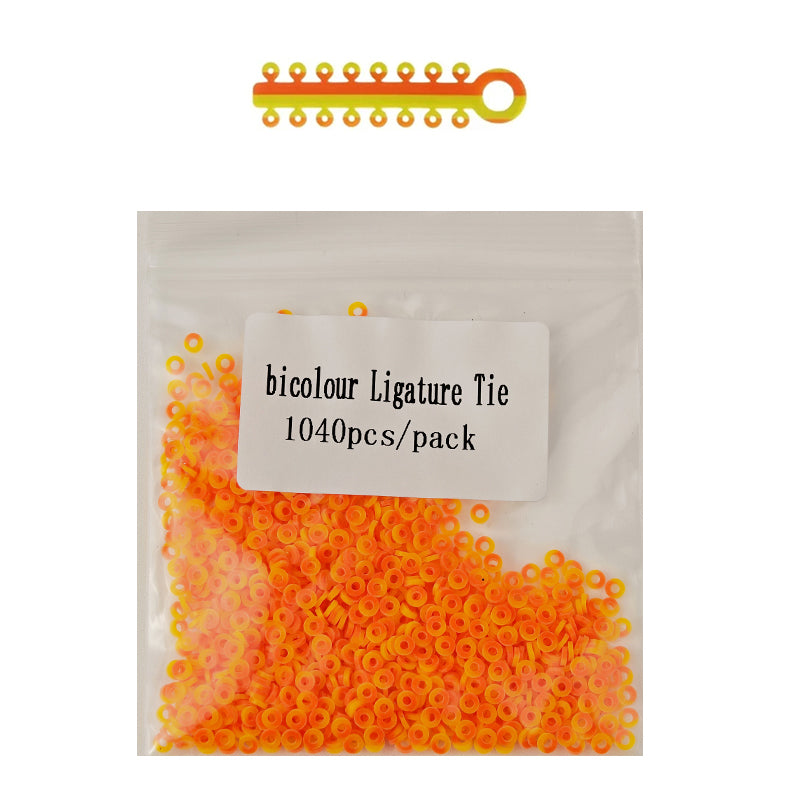 LYuen 1040Pcs Orthodontic Separator Ligature Ties – Elastic Rubber Bands for Brackets Braces, Medical Grade Polyurethane, Gentle Continuous Force (Multi-Color)