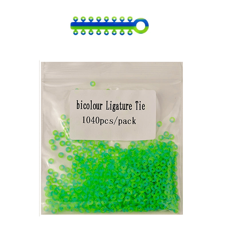 LYuen 1040Pcs Orthodontic Separator Ligature Ties – Elastic Rubber Bands for Brackets Braces, Medical Grade Polyurethane, Gentle Continuous Force (Multi-Color)