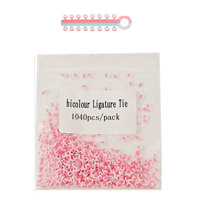 LYuen 1040Pcs Orthodontic Separator Ligature Ties – Elastic Rubber Bands for Brackets Braces, Medical Grade Polyurethane, Gentle Continuous Force (Multi-Color)