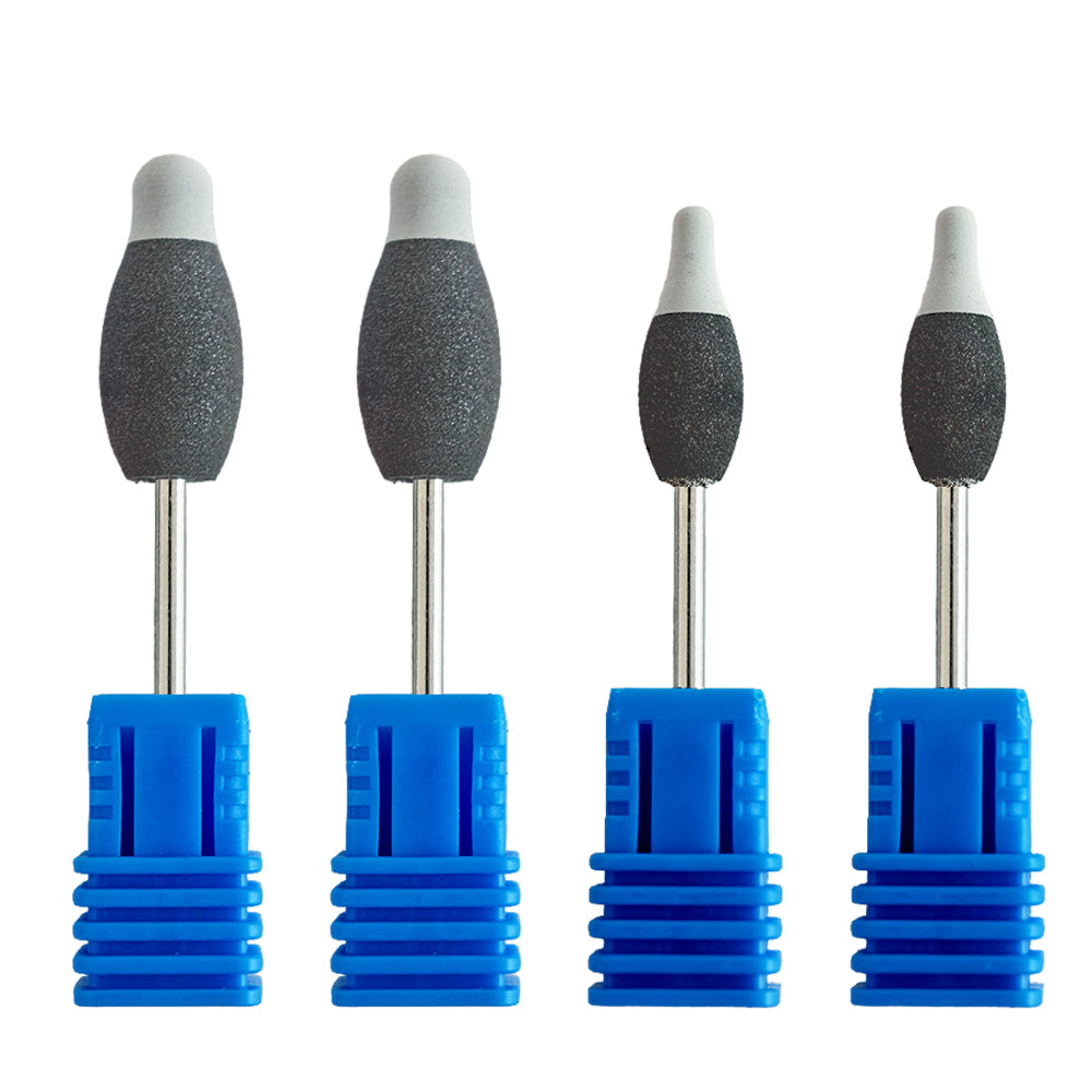 LYuen Two-Color Rubber Diamond Polisher Wheel – Dual-Layer Hard Base & Silicone Top for Zirconia Pre-Crystallization Polishing, RA 2.35mm Shank (Round & Pointed Tips)