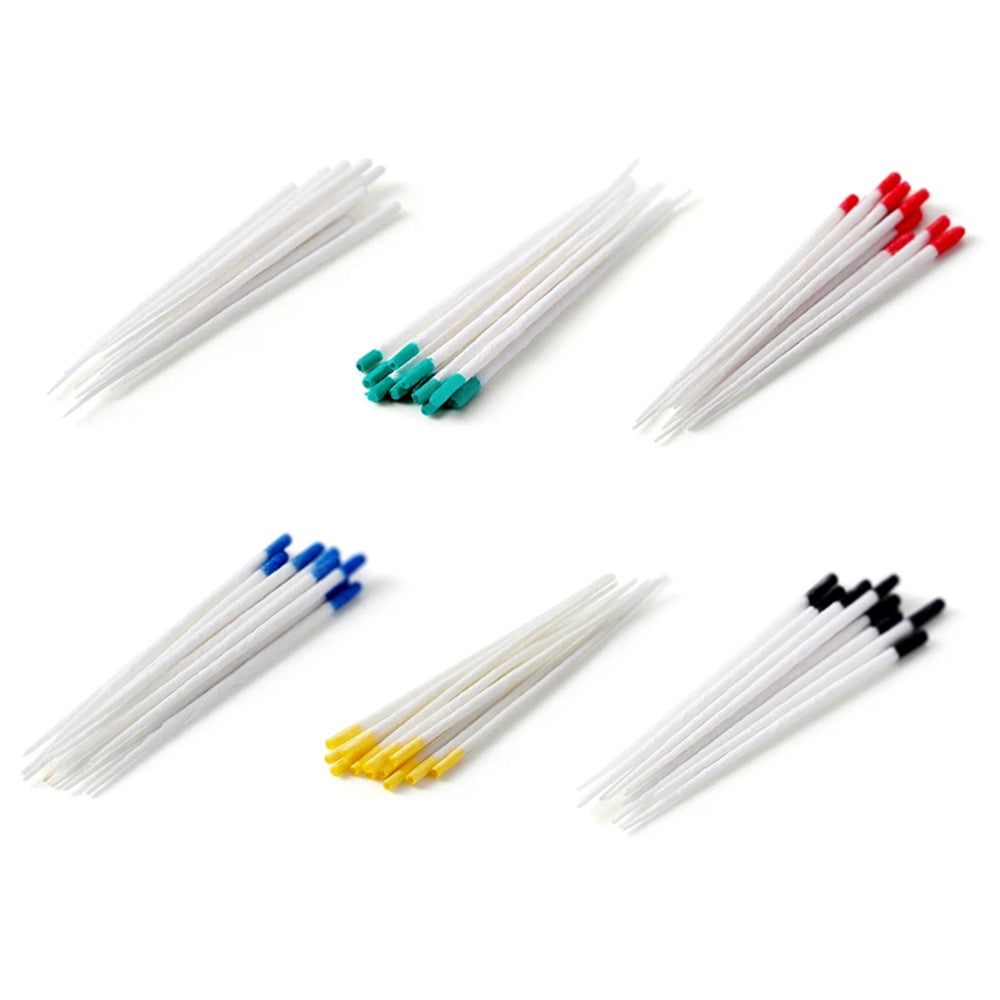 LYuen Dental Absorbent Paper Points Taper 02/04/06 Pure Cotton Fiber Root Canal Drying Endodontist Dentist Consumables Multiple Sizes Color-Coded