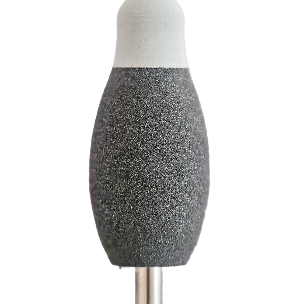 LYuen Two-Color Rubber Diamond Polisher Wheel – Dual-Layer Hard Base & Silicone Top for Zirconia Pre-Crystallization Polishing, RA 2.35mm Shank (Round & Pointed Tips)