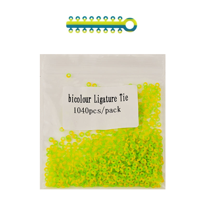 LYuen 1040Pcs Orthodontic Separator Ligature Ties – Elastic Rubber Bands for Brackets Braces, Medical Grade Polyurethane, Gentle Continuous Force (Multi-Color)