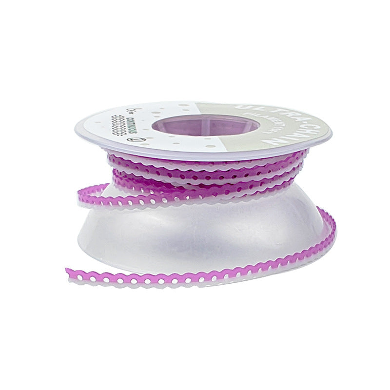 LYuen Two-Tone Orthodontic Elastic Power Chain 15ft Long Roll High Flexibility Rubber Dentist Orthodontic Supplies Dual-Color Alternating Easy Identification Continuous Short Long Space Closing