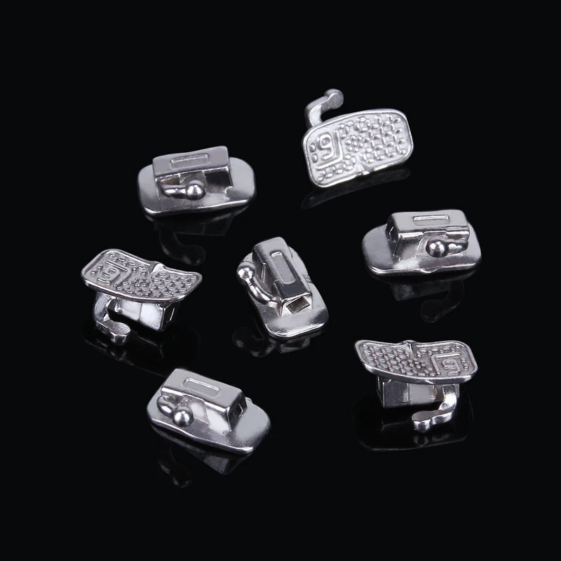 Orthdent 80Pcs/20Sets Orthodontic Buccal Tubes – Bondable Monoblock Single Non-Convertible Roth MBT 0.022″ System, Metal Adult Orthodontics Dentistry Tool