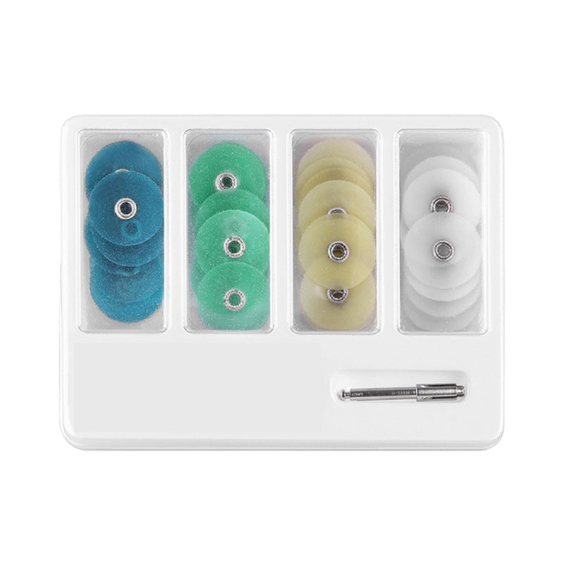 LYuen Autoclavable Polishing Discs-Dental Polishing Discs +Mandrel,Autoclavable Polishing Discs,Dental Consumables for Lab & Clinic(Mixed Grits)