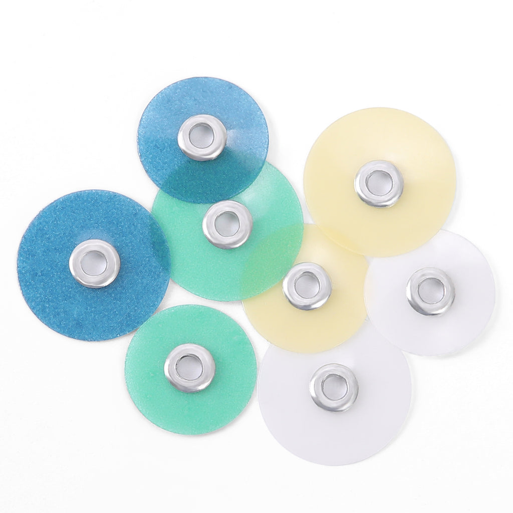 LYuen Autoclavable Polishing Discs-Dental Polishing Discs +Mandrel,Autoclavable Polishing Discs,Dental Consumables for Lab & Clinic(Mixed Grits)