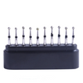 LYuen 10Pcs Super Coarse Diamond Burs Kit – Multiple Shapes for Crown/Cavity Preparation, FG 1.6mm for High Speed Handpiece, with Black Storage Box (All Super Coarse Grit)