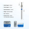 LYuen 5Pcs Dental Diamond Burs 893/507-023 – Medium/Fine/Extra Fine Grit, Special Shape for Crown Preparation & Tooth Trimming, FG 1.6mm High Speed Handpiece (2.3mm Head)