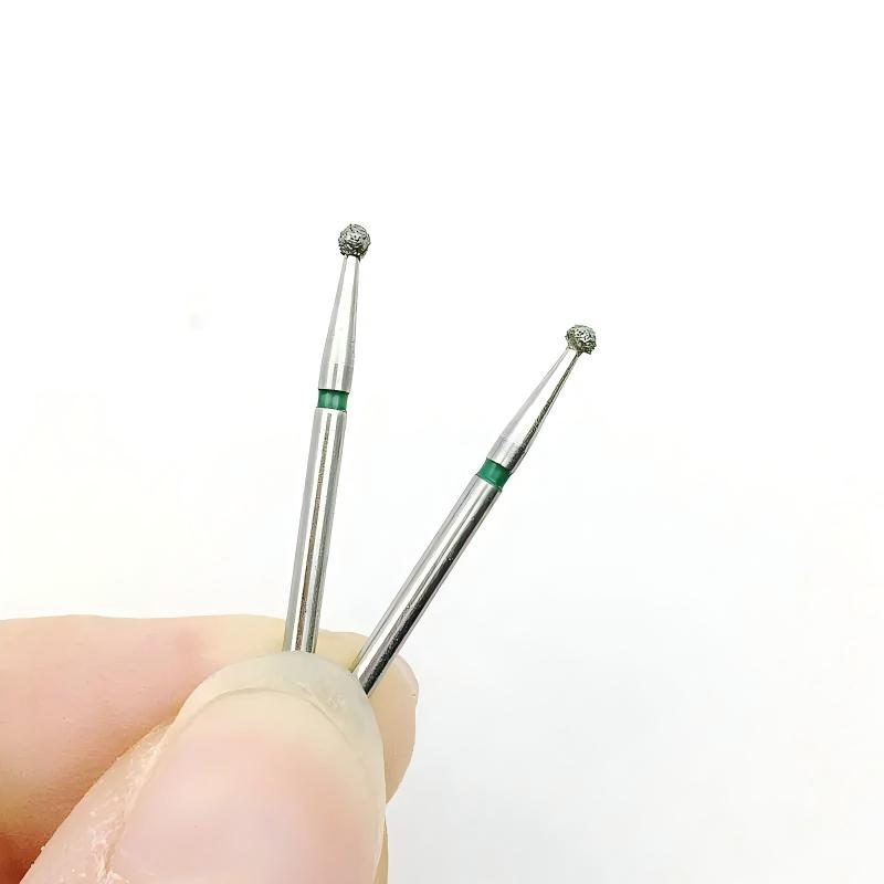 LYuen 10pcs Extra Long Diamond Burs – FG 1.6mm， 25mm Total Length for Deep Cavity & Crown Preparation, Natural Emery Powder Sharp Cutting, Dentistry Tools