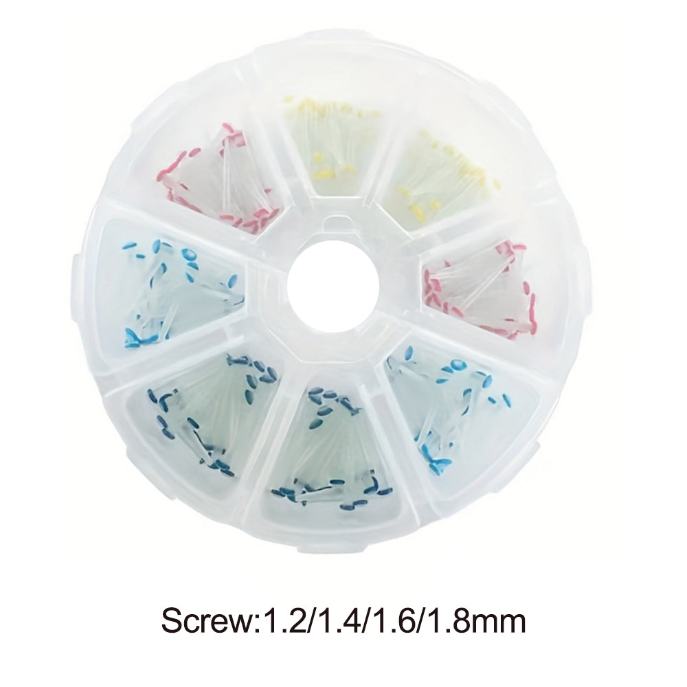 LYuen Dental Fiber Posts – Quartz Glass Resin Root Canal Pile, Straight/Screw Type, Elasticity Similar to Dentin, Microporous Surface for High Bonding Strength (1.0-1.8mm)