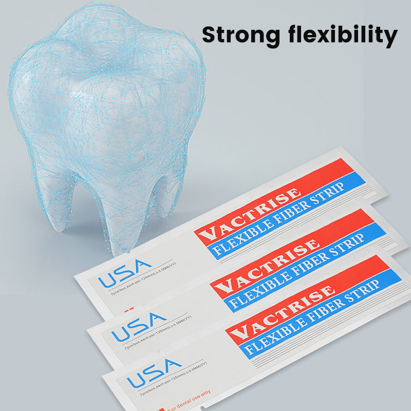 LYuen Dental Fiber Splint – Glass Flexible Fiber Strip for Periodontal Splinting & Trauma Teeth Fixation, Light Cure Composite Bonding, Dentistry Material (1pc/7pcs)