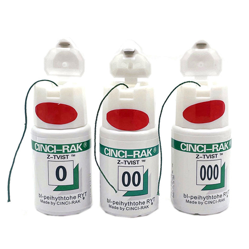 LYuen Non-Medicated Gingival Retraction Cord Knitted Cotton Multi-Sizes Dentist Impression Gum Tissue Management Single-Use
