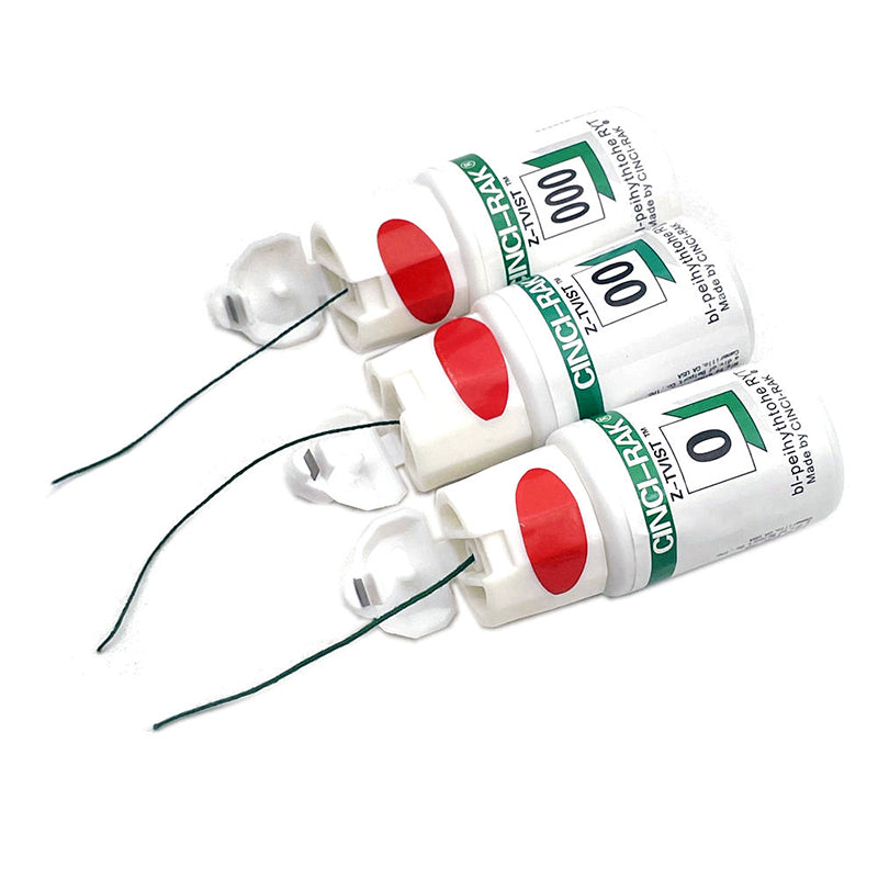 LYuen Non-Medicated Gingival Retraction Cord Knitted Cotton Multi-Sizes Dentist Impression Gum Tissue Management Single-Use