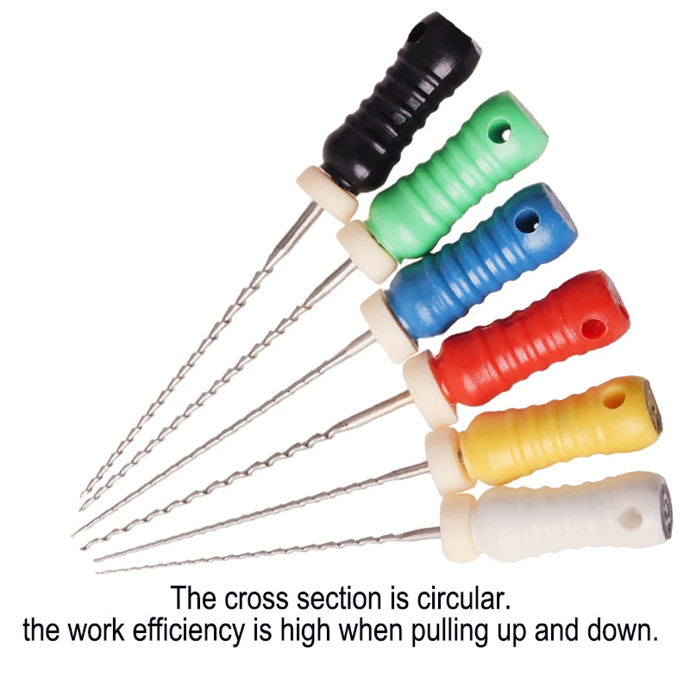 LYuen Hand Use H Files 21mm/25mm Stainless Steel High Filing Efficiency Dentist Endodontic Root Canal Treatment Multiple Sizes Available