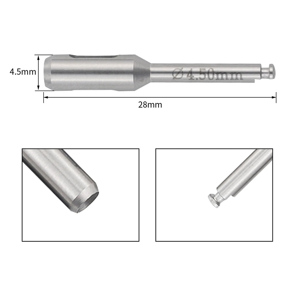 LYuen 1pc Dental Implant Tissue Punch – Stainless Steel Gingival Ring Cutter, Low Speed Handpiece Surgical Instrument, Autoclavable (3-7mm Sizes Available)
