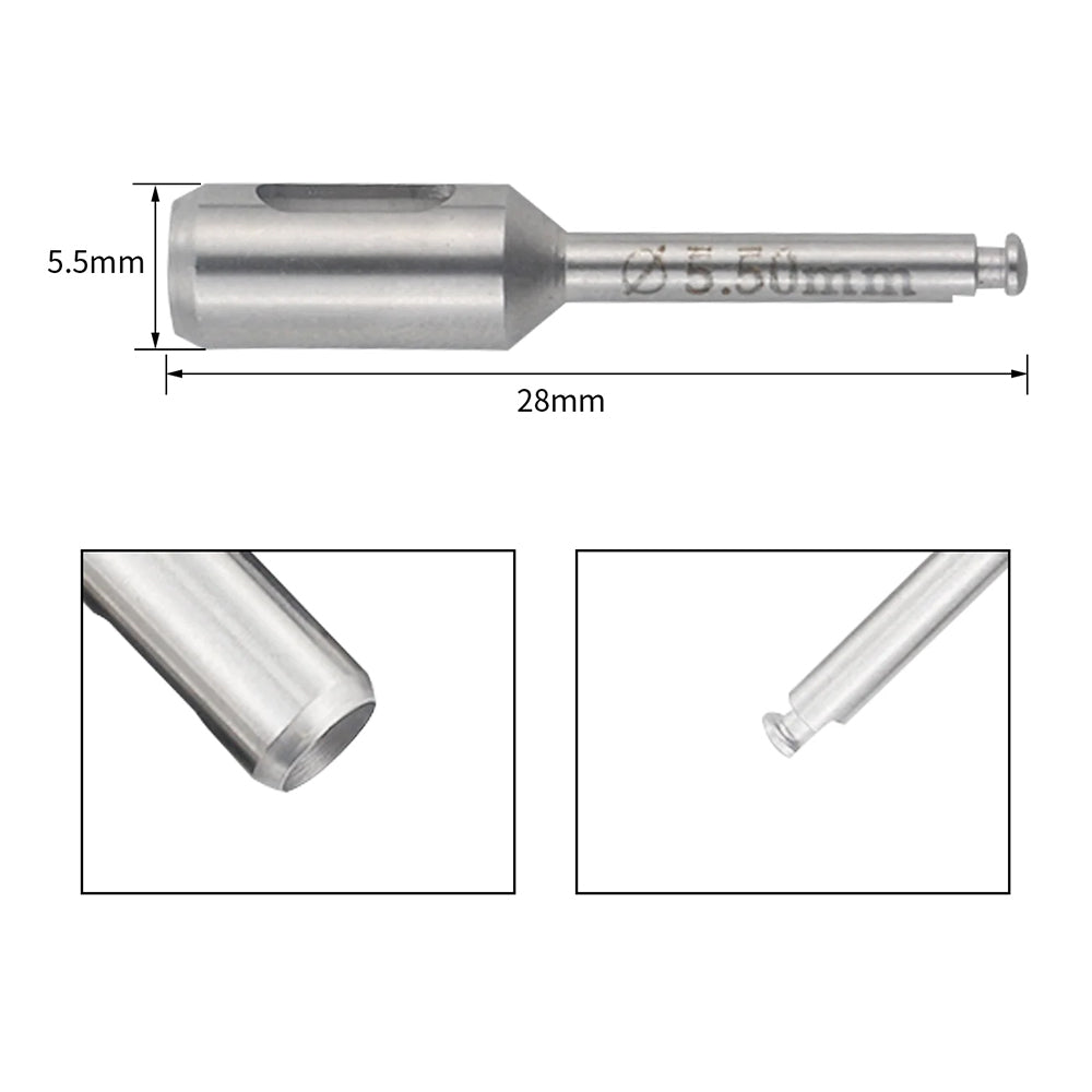 LYuen 1pc Dental Implant Tissue Punch – Stainless Steel Gingival Ring Cutter, Low Speed Handpiece Surgical Instrument, Autoclavable (3-7mm Sizes Available)