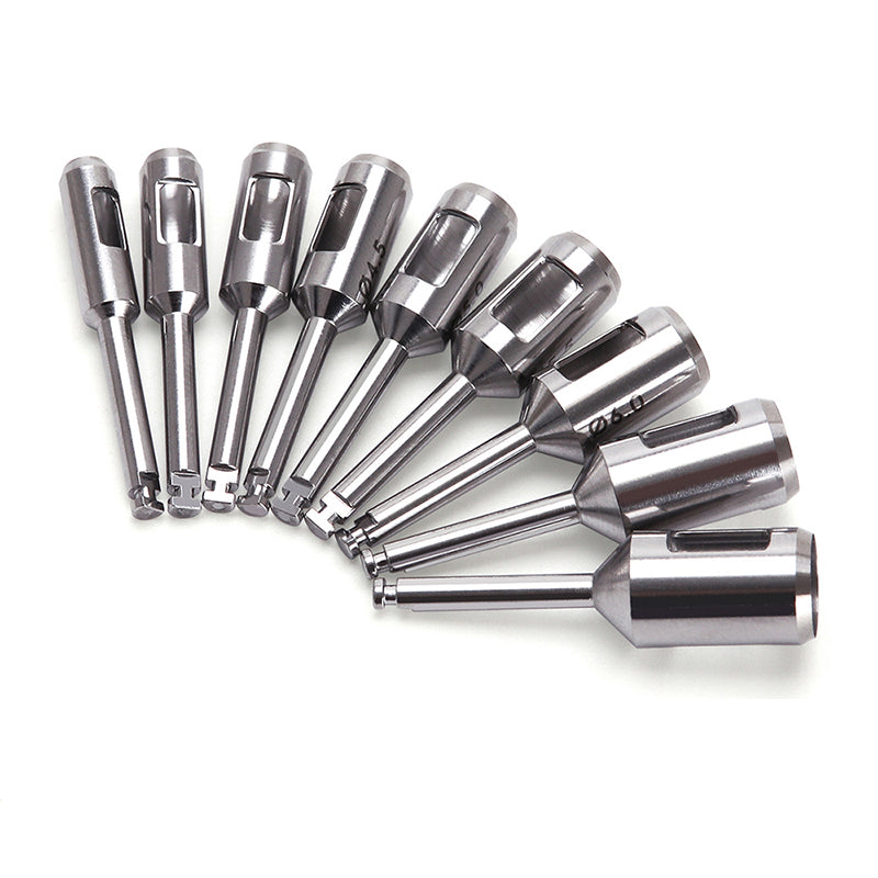 LYuen 1pc Dental Implant Tissue Punch – Stainless Steel Gingival Ring Cutter, Low Speed Handpiece Surgical Instrument, Autoclavable (3-7mm Sizes Available)