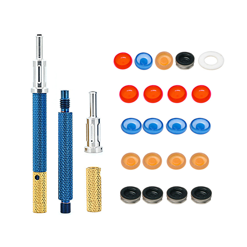 LYuen Locator Overdenture Attachment Tool Kit 3-in-1 Core Tool + Mixed Retention Inserts Dentist Implant Prosthodontics Restorative Instruments Set