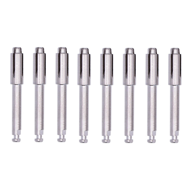 LYuen 8Pcs Dental Mandrel – Flexi Disc Clip Chuck, RA Shank Polishing Disk Holder for Dental Lab, Stainless Steel