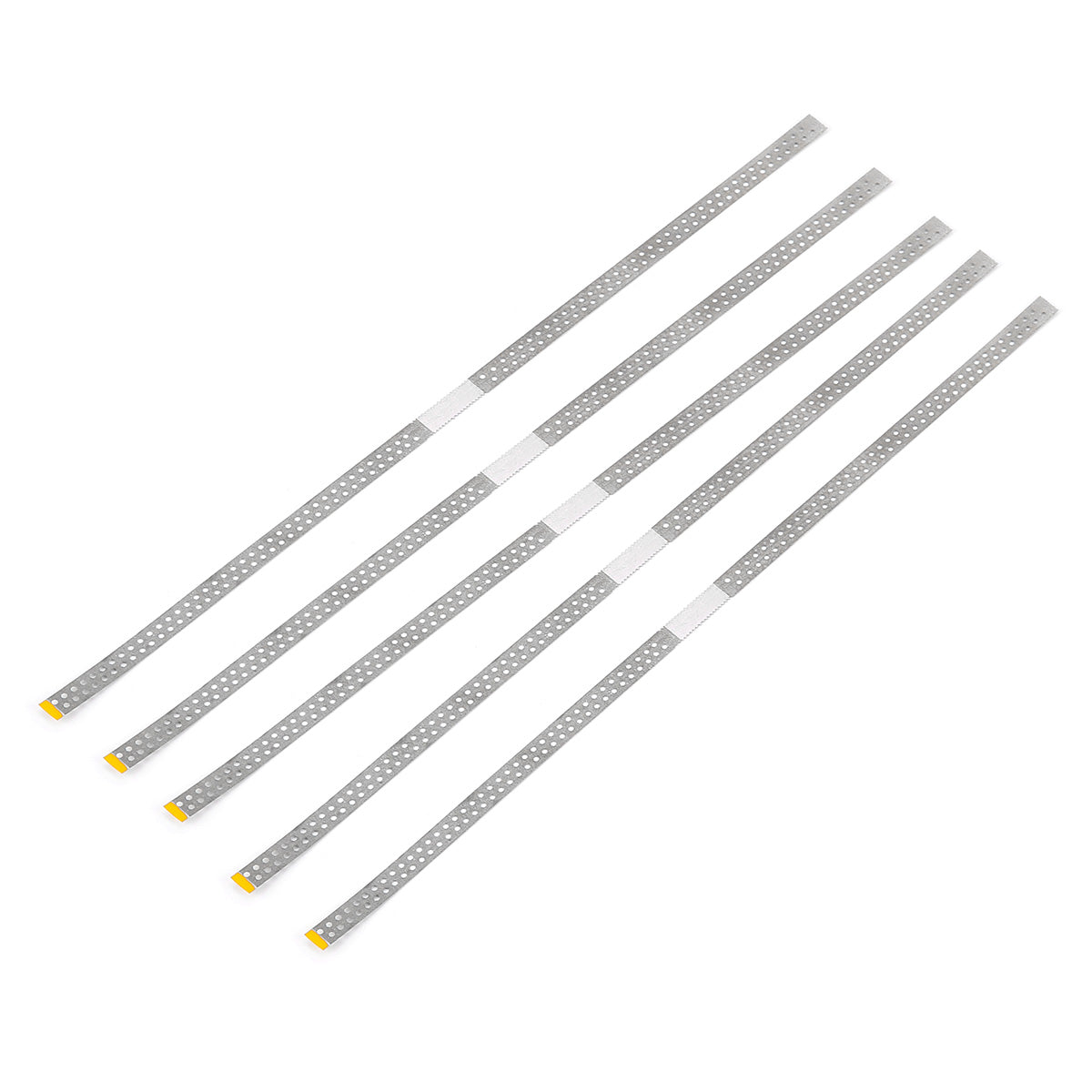 LYuen 5Pcs Dental Diamond Polishing Strips – Orthodontic IPR Strips for Interproximal Enamel Reduction, Blue Medium/Red Fine/Yellow Extra Fine, Stainless Steel with Diamond