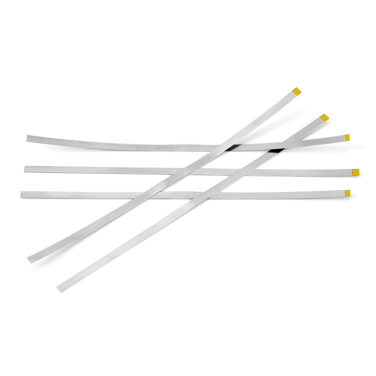 LYuen 5Pcs Dental Diamond Polishing Strips – Orthodontic IPR Strips for Interproximal Enamel Reduction, Blue Medium/Red Fine/Yellow Extra Fine, Stainless Steel with Diamond