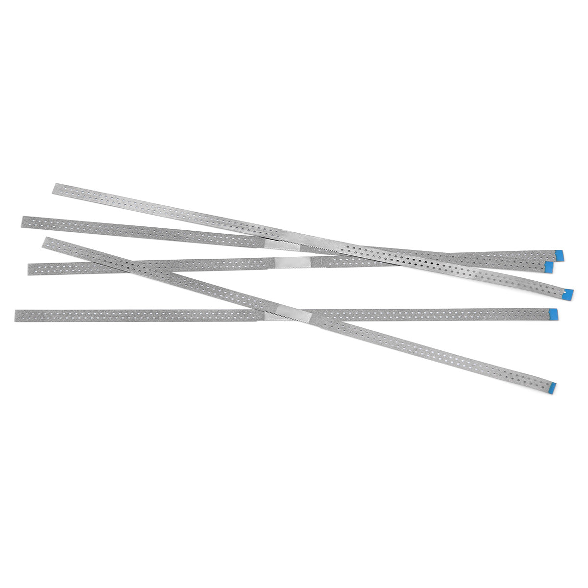 LYuen 5Pcs Dental Diamond Polishing Strips – Orthodontic IPR Strips for Interproximal Enamel Reduction, Blue Medium/Red Fine/Yellow Extra Fine, Stainless Steel with Diamond