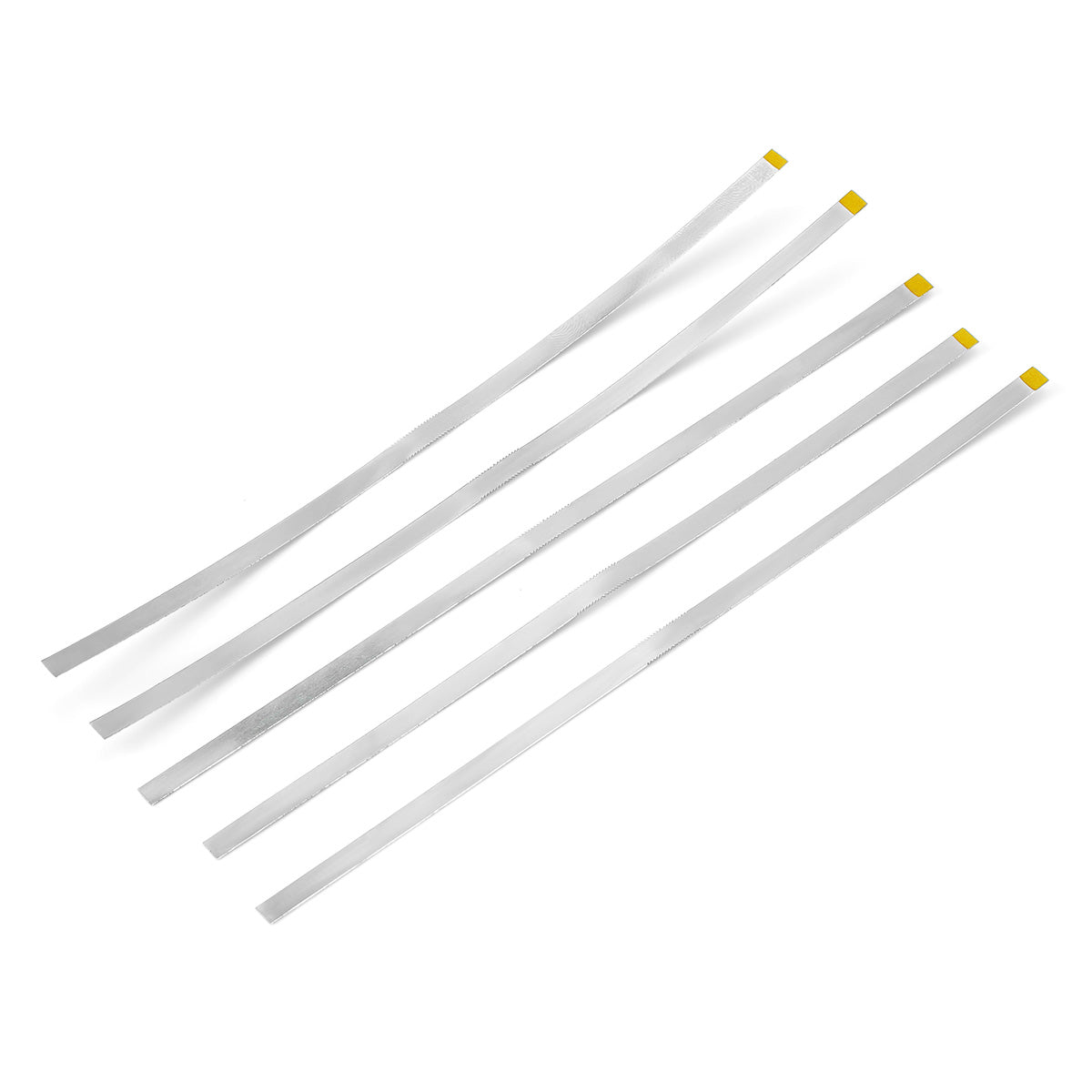 LYuen 5Pcs Dental Diamond Polishing Strips – Orthodontic IPR Strips for Interproximal Enamel Reduction, Blue Medium/Red Fine/Yellow Extra Fine, Stainless Steel with Diamond