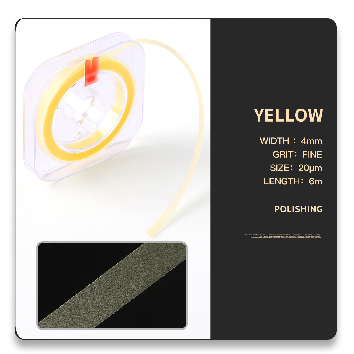 LYuen 1 Roll Dental Polishing Strip – Resin Teeth Grinding & Sanding Shaping Tool, Flexible Dentist Material for Interproximal Finishing