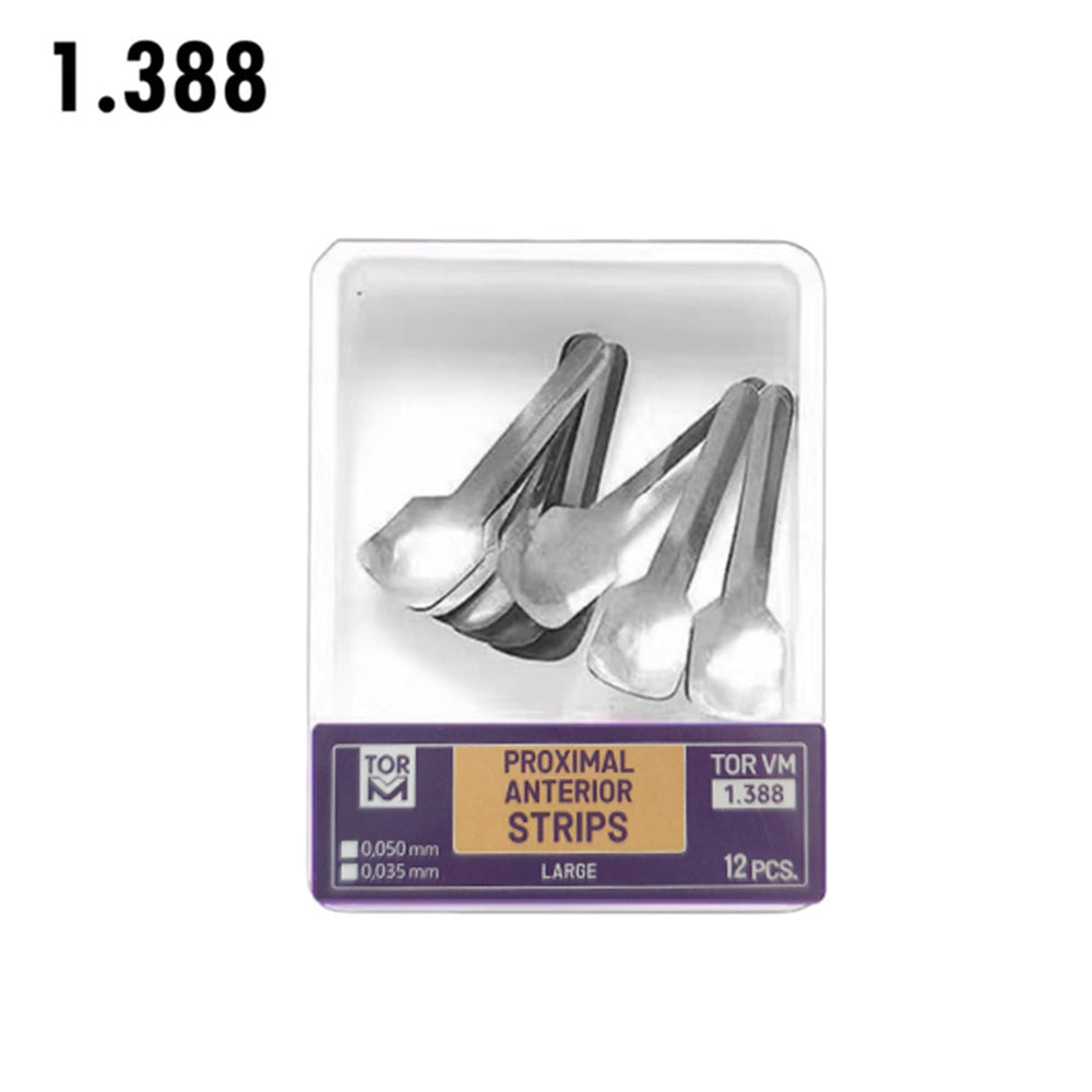 LYuen Dental Proximal Anterior Strips – Twin Anterior Matrices System, Stainless Steel for Anterior Restoration, Multiple Sizes 5/7/9mm & Twin Small/Large (12-30pcs/Box)
