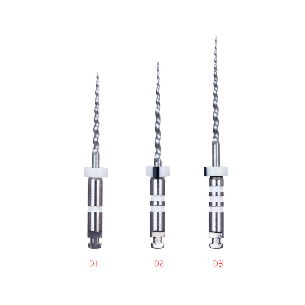LYuen Dental Retreatment NiTi Files D1-D3 6pcs/Box Rotary Endodontic Files Remove Root Canal Filling Material Dentist Retreatment Instruments
