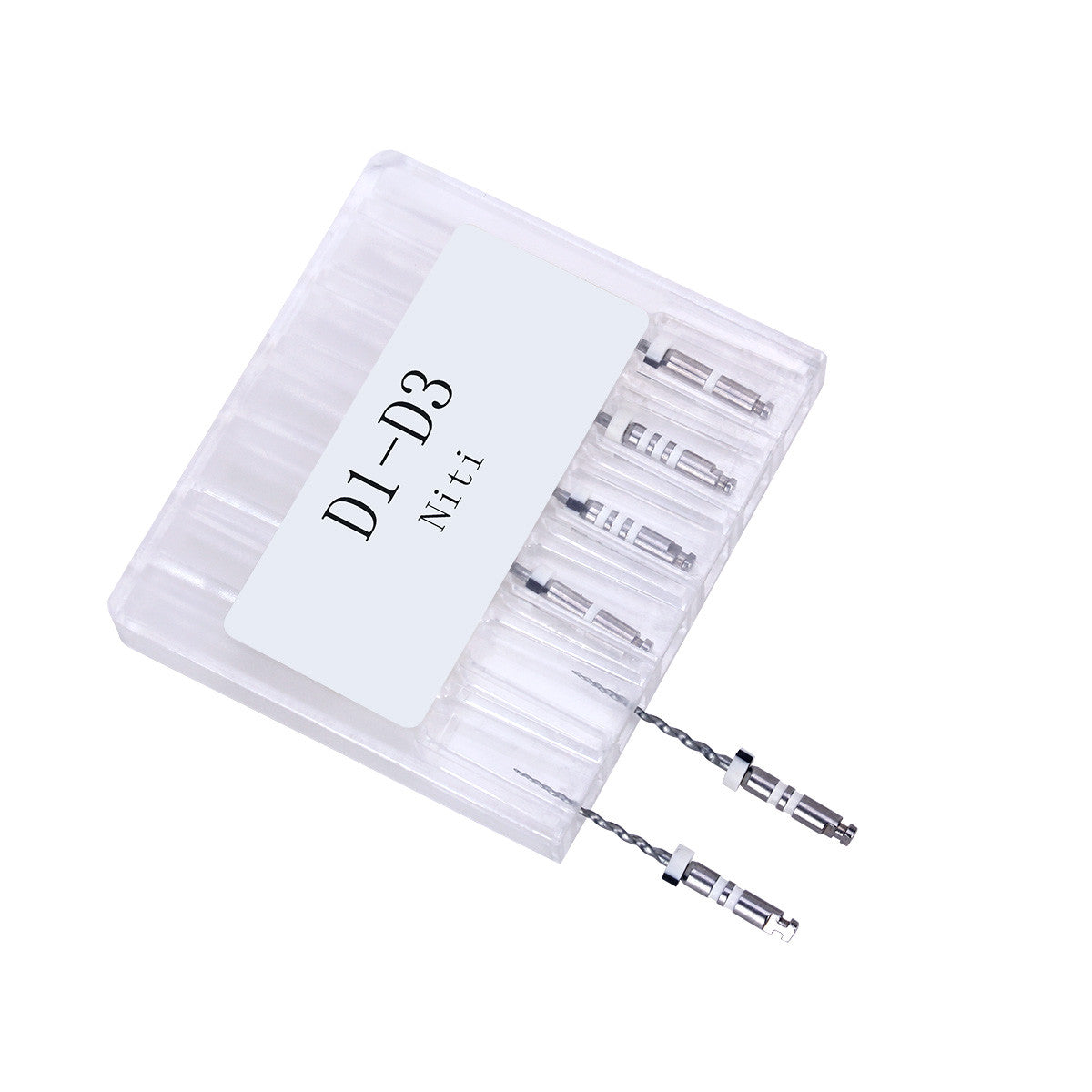 LYuen Dental Retreatment NiTi Files D1-D3 6pcs/Box Rotary Endodontic Files Remove Root Canal Filling Material Dentist Retreatment Instruments