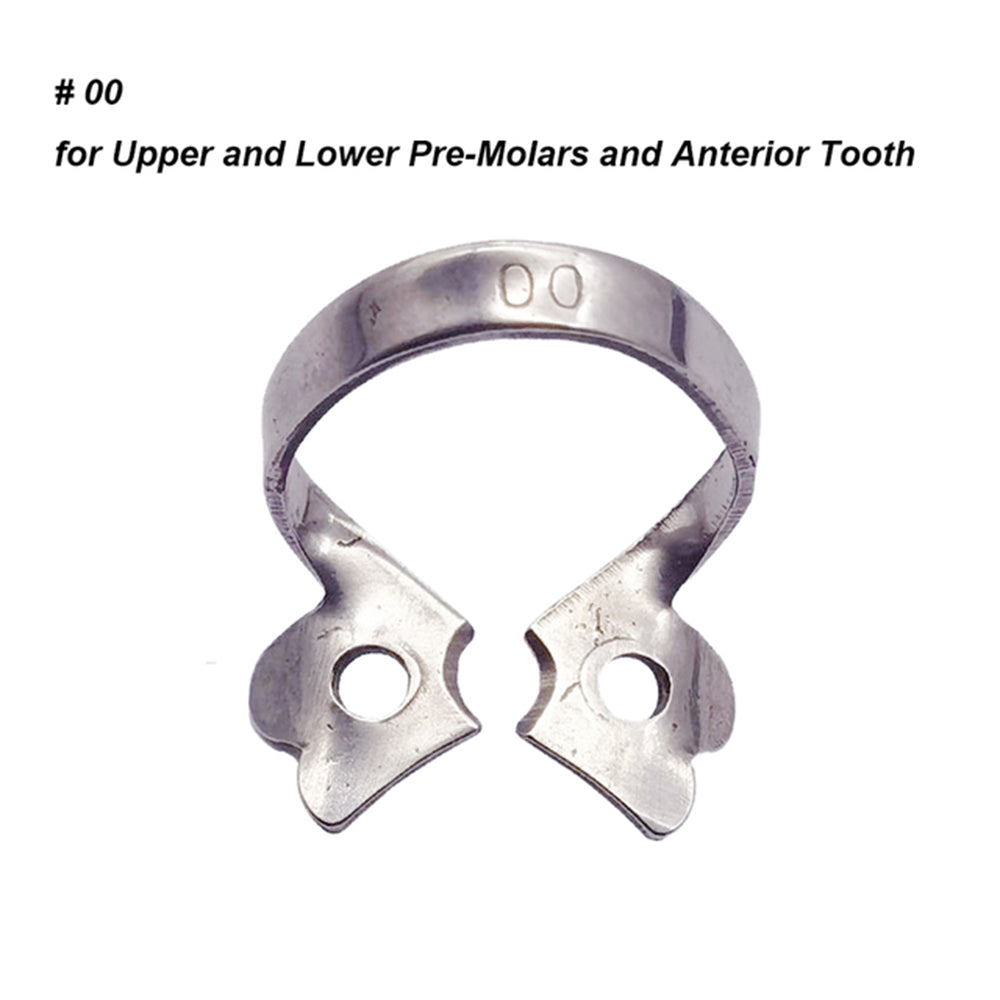 LYuen 1Pc Dental Rubber Dam Clamp – Stainless Steel Endodontic Restorative Barrier Clip, 50 Sizes Available, Fully Autoclavable Reusable for Molar Teeth