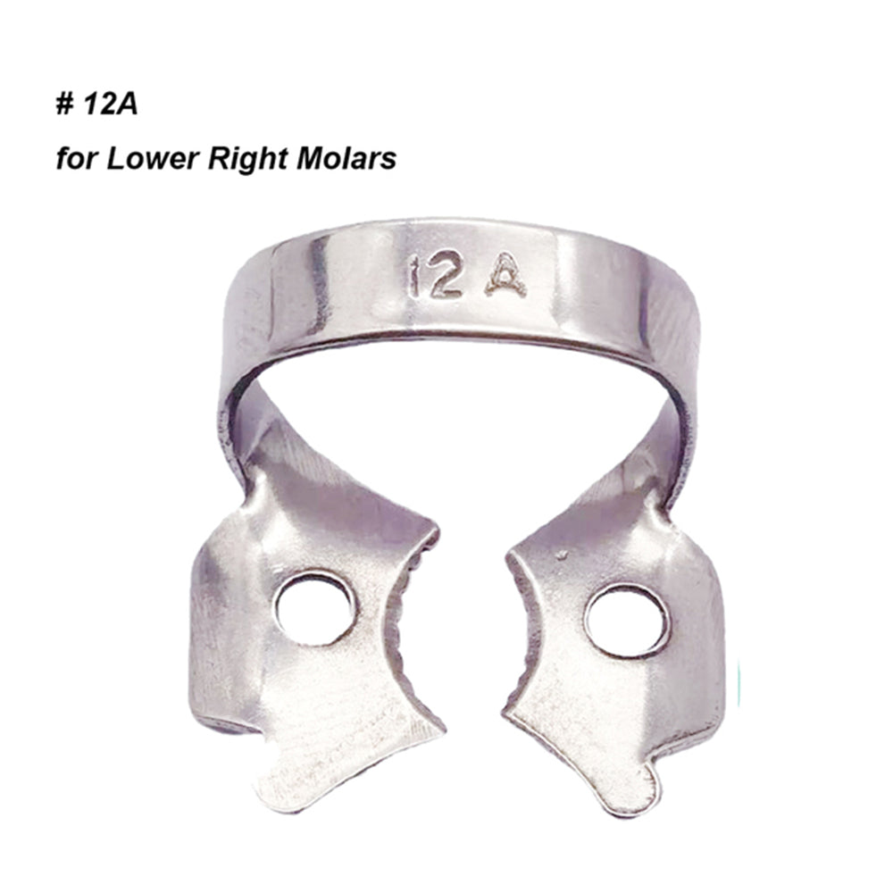 LYuen 1Pc Dental Rubber Dam Clamp – Stainless Steel Endodontic Restorative Barrier Clip, 50 Sizes Available, Fully Autoclavable Reusable for Molar Teeth