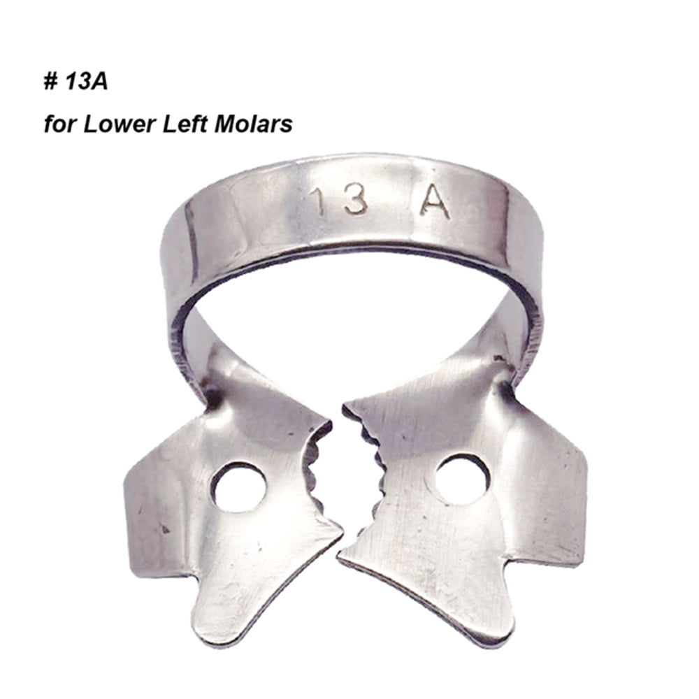 LYuen 1Pc Dental Rubber Dam Clamp – Stainless Steel Endodontic Restorative Barrier Clip, 50 Sizes Available, Fully Autoclavable Reusable for Molar Teeth