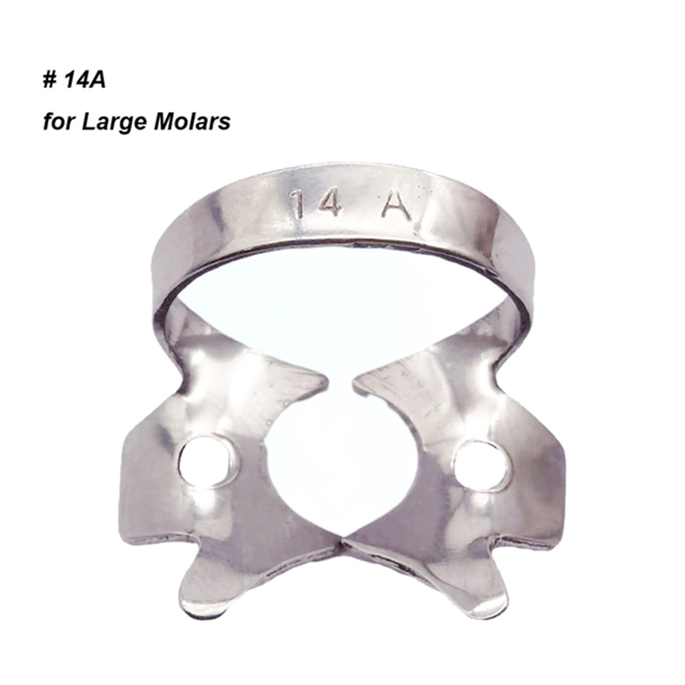 LYuen 1Pc Dental Rubber Dam Clamp – Stainless Steel Endodontic Restorative Barrier Clip, 50 Sizes Available, Fully Autoclavable Reusable for Molar Teeth