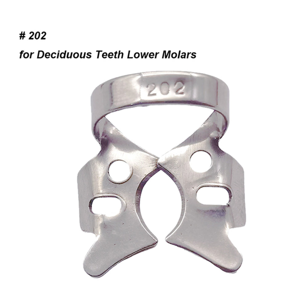 LYuen 1Pc Dental Rubber Dam Clamp – Stainless Steel Endodontic Restorative Barrier Clip, 50 Sizes Available, Fully Autoclavable Reusable for Molar Teeth