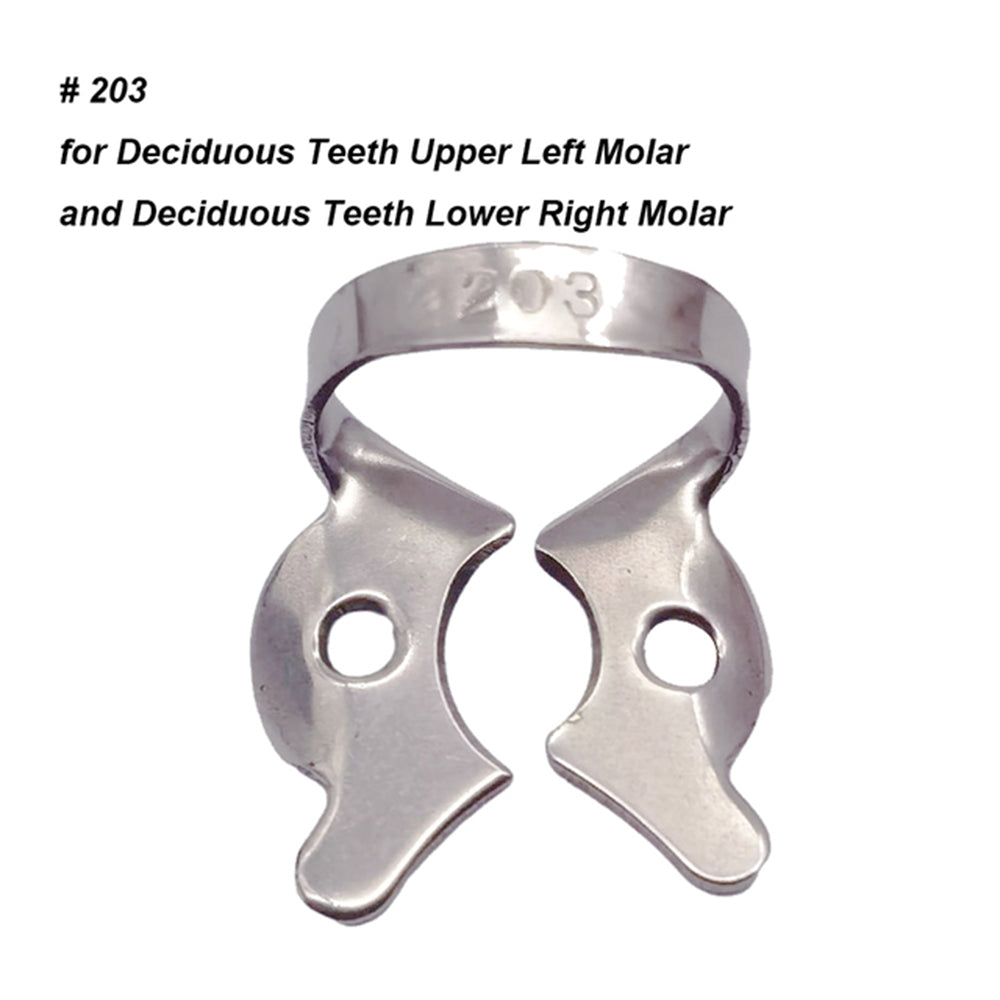 LYuen 1Pc Dental Rubber Dam Clamp – Stainless Steel Endodontic Restorative Barrier Clip, 50 Sizes Available, Fully Autoclavable Reusable for Molar Teeth