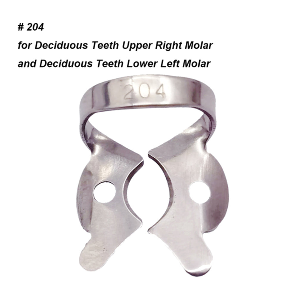 LYuen 1Pc Dental Rubber Dam Clamp – Stainless Steel Endodontic Restorative Barrier Clip, 50 Sizes Available, Fully Autoclavable Reusable for Molar Teeth