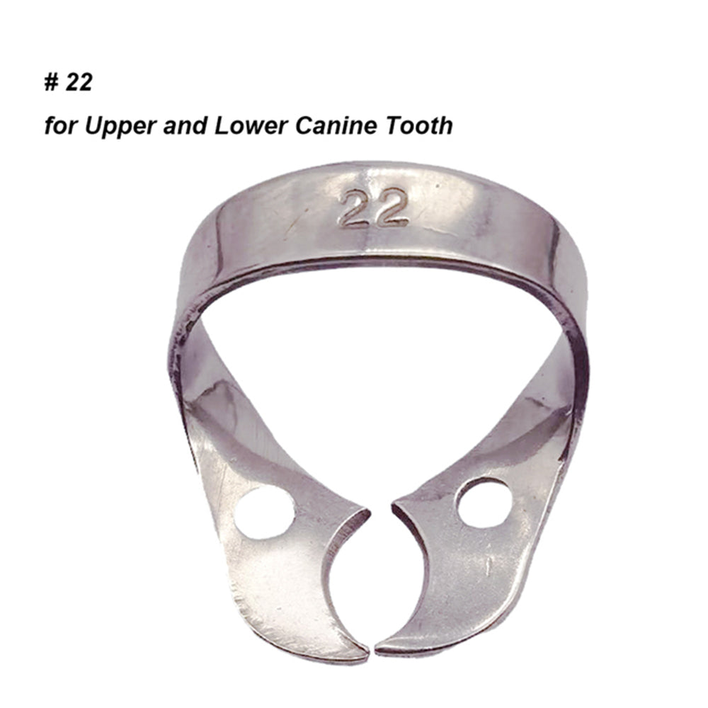 LYuen 1Pc Dental Rubber Dam Clamp – Stainless Steel Endodontic Restorative Barrier Clip, 50 Sizes Available, Fully Autoclavable Reusable for Molar Teeth