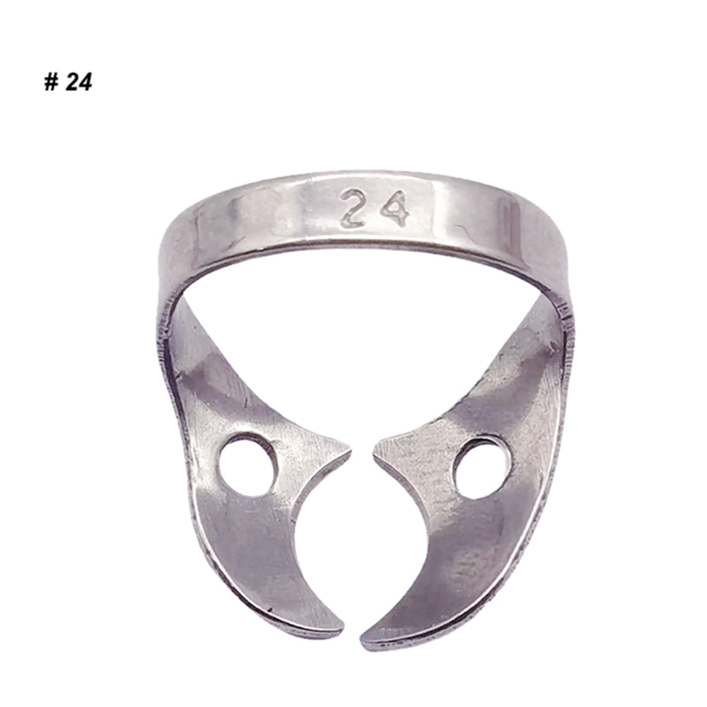 LYuen 1Pc Dental Rubber Dam Clamp – Stainless Steel Endodontic Restorative Barrier Clip, 50 Sizes Available, Fully Autoclavable Reusable for Molar Teeth