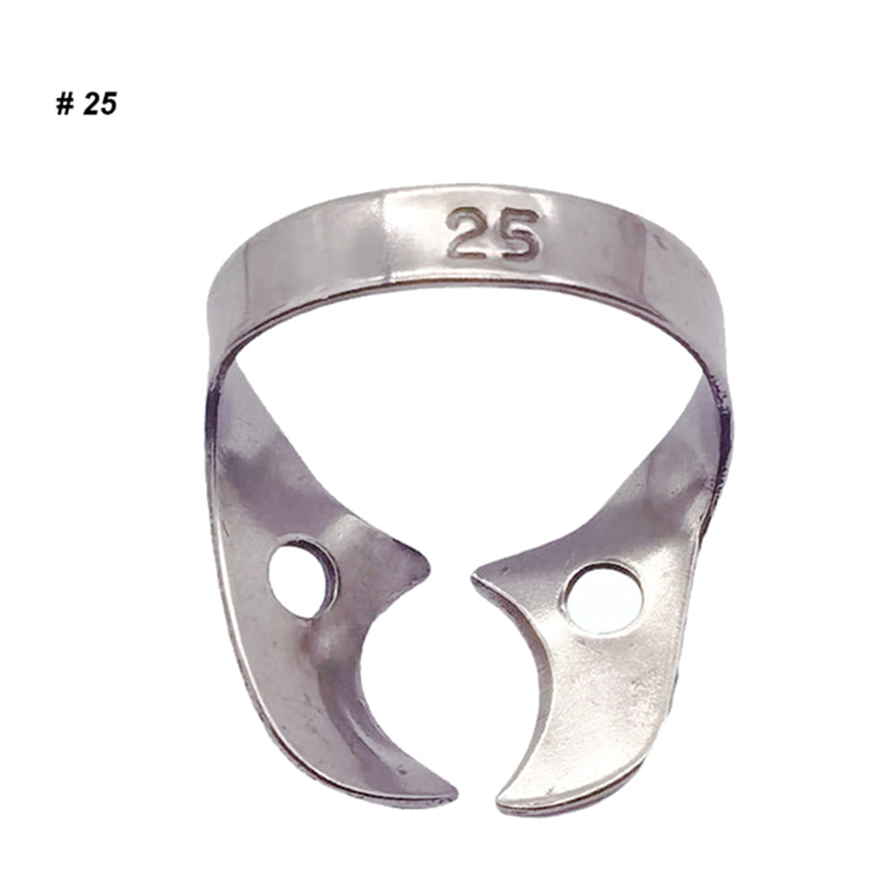 LYuen 1Pc Dental Rubber Dam Clamp – Stainless Steel Endodontic Restorative Barrier Clip, 50 Sizes Available, Fully Autoclavable Reusable for Molar Teeth