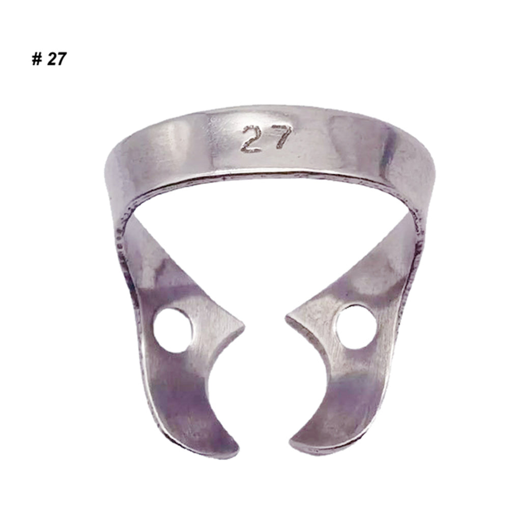 LYuen 1Pc Dental Rubber Dam Clamp – Stainless Steel Endodontic Restorative Barrier Clip, 50 Sizes Available, Fully Autoclavable Reusable for Molar Teeth