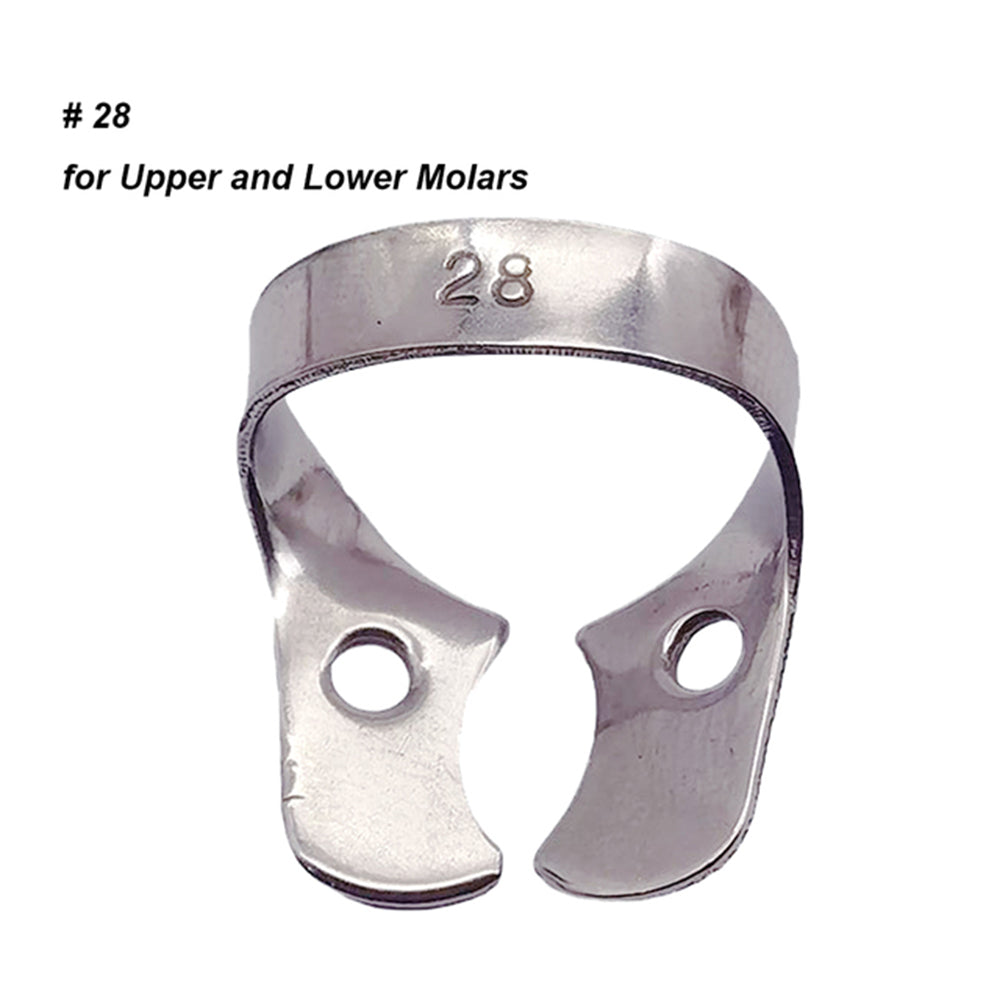 LYuen 1Pc Dental Rubber Dam Clamp – Stainless Steel Endodontic Restorative Barrier Clip, 50 Sizes Available, Fully Autoclavable Reusable for Molar Teeth