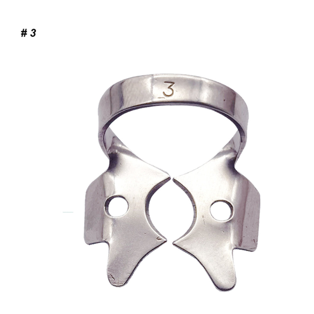 LYuen 1Pc Dental Rubber Dam Clamp – Stainless Steel Endodontic Restorative Barrier Clip, 50 Sizes Available, Fully Autoclavable Reusable for Molar Teeth