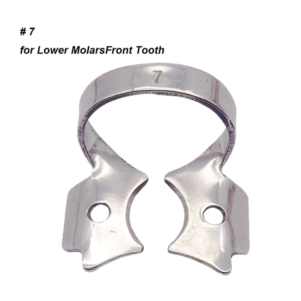 LYuen 1Pc Dental Rubber Dam Clamp – Stainless Steel Endodontic Restorative Barrier Clip, 50 Sizes Available, Fully Autoclavable Reusable for Molar Teeth